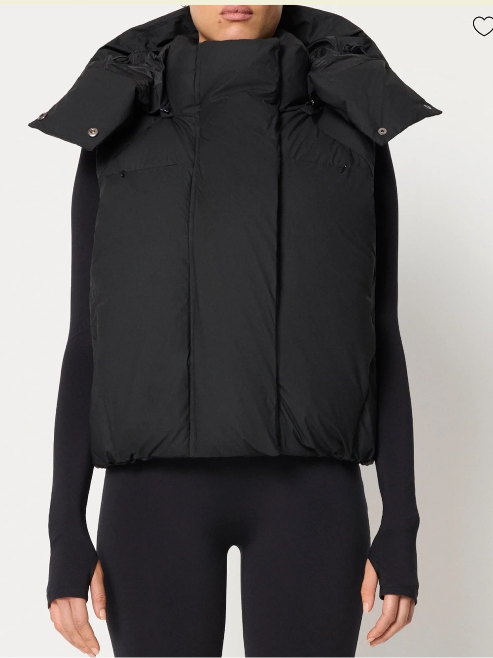 NWT KHY KYLIE JENNER PUFFER VEST - SIZE XS - BLACK